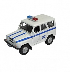 Инерционный автомобиль УАЗ Hunter - Полиция ДПС, свет, звук (Технопарк, A071-H11004-J006)
